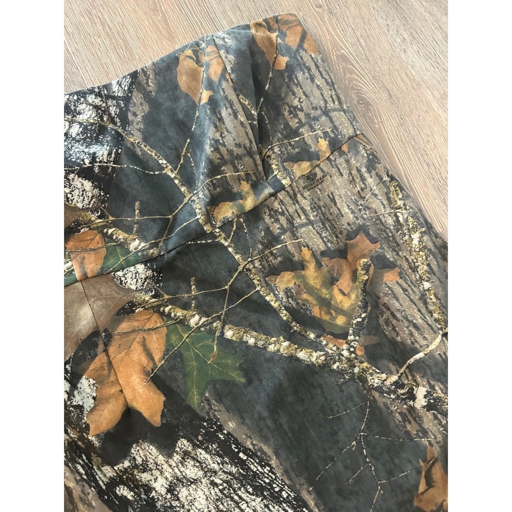 Mossy Oak Camo Strapless Dress Womens Large Break Up Infinity A-Line Country - Picture 4 of 12